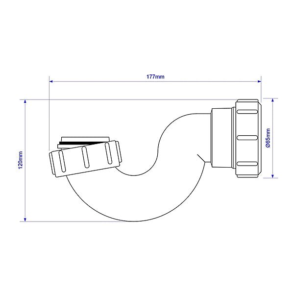 McAlpine Q10 1.5" Shallow Seal Bath Trap (19mm) - Getplumb