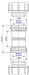 McAlpine R1M .75" Universal Overflow Straight Connector - Getplumb