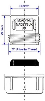 McAlpine R23U .75" Overflow Blank Cap - Getplumb