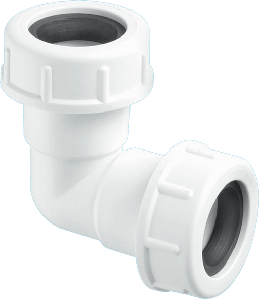 McAlpine R2M .75" Universal Overflow 90deg Elbow - Getplumb