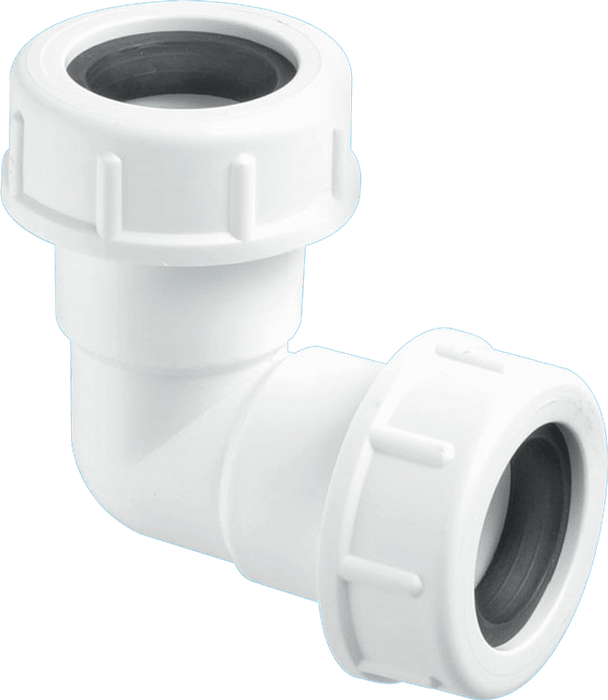 McAlpine R2M .75" Universal Overflow 90deg Elbow - Getplumb