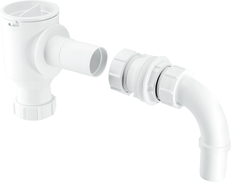 McAlpine R40E 1.25" Screened Tank Overflow Connector Extended - Getplumb