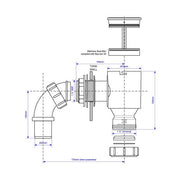 McAlpine R45 1.5" Screened Tank Overflow Connector - Getplumb