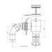 McAlpine R45 1.5" Screened Tank Overflow Connector - Getplumb