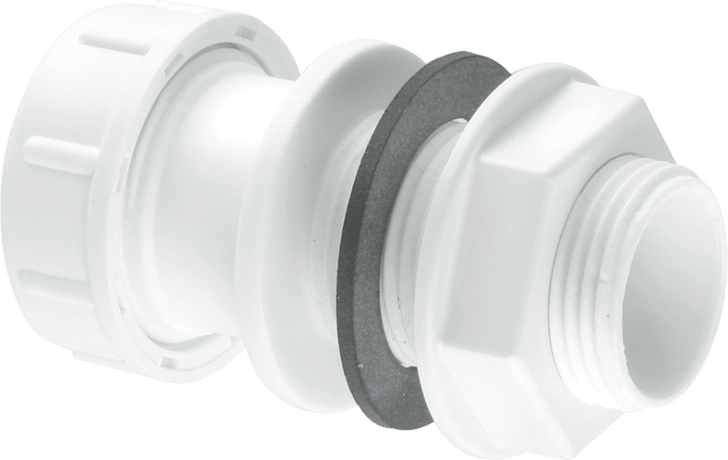 McAlpine R4M .75" Universal Overflow Straight Tank Connector - Getplumb