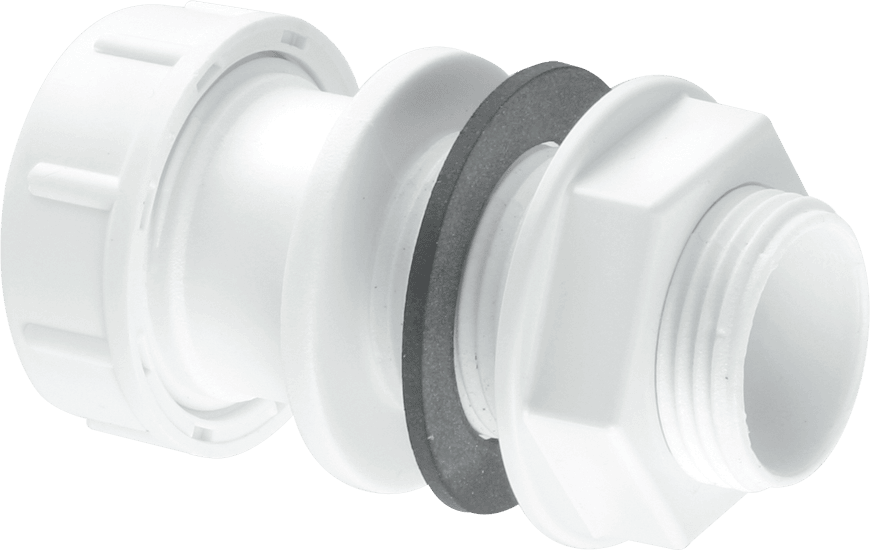 McAlpine R4M .75" Universal Overflow Straight Tank Connector - Getplumb