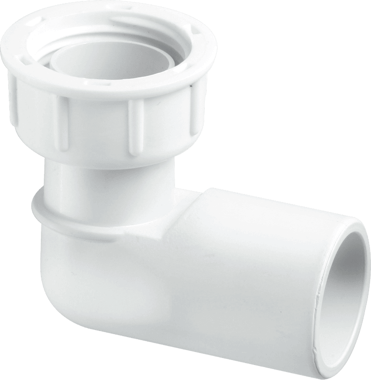 McAlpine R8A .75" Overflow 90deg Female Coupling - Getplumb