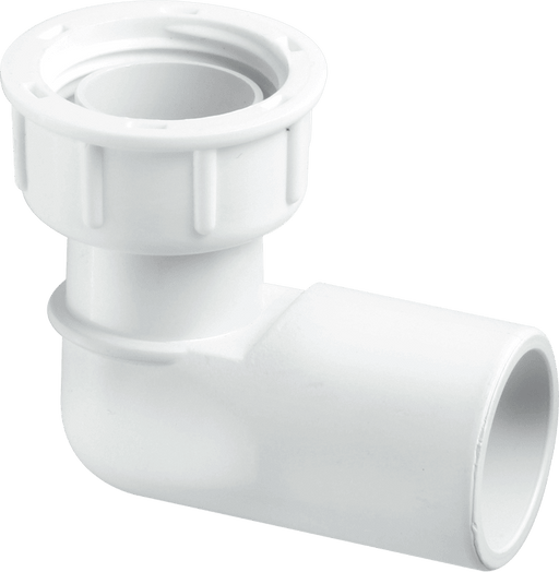 McAlpine R8A .75" Overflow 90deg Female Coupling - Getplumb