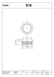 McAlpine S16 1.25"x 1" Trap Inlet Reducer - Getplumb