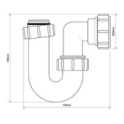 McAlpine SA10 1.25" Swivel P Trap - Getplumb
