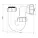 McAlpine SA10 1.25" Swivel P Trap - Getplumb