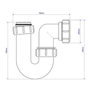 McAlpine SC10 1.5" Swivel P Trap - Getplumb