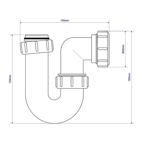 McAlpine SC10 1.5" Swivel P Trap - Getplumb