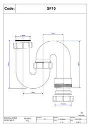 McAlpine SF10 2" Swivel S Trap - Getplumb