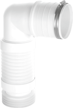 McAlpine Short Flexible 90° BTW Pan Connector - WC - CON8F18 - BTW - Getplumb