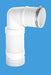 McAlpine Short Flexible 90° BTW Pan Connector - WC - CON8F18 - BTW - Getplumb
