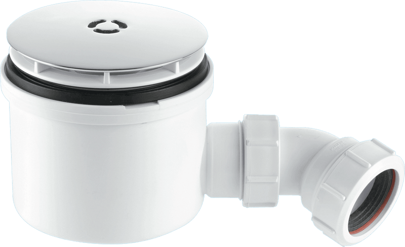 McAlpine Shower Trap ST90CB10HP2 - Chrome - Plated Brass - 90mm - Getplumb