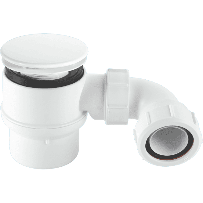 McAlpine SHOWERTRAP 50mmSEAL 85mmMUSHROOM - WH - Getplumb