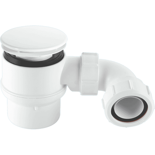 McAlpine SHOWERTRAP 50mmSEAL 85mmMUSHROOM - WH - Getplumb