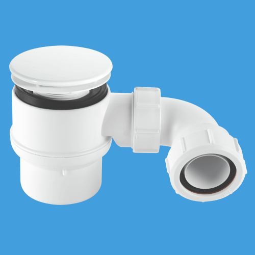 McAlpine SHOWERTRAP 50mmSEAL 85mmMUSHROOM - WH - Getplumb