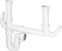 McAlpine SK2A Double Bowl Space Saver with Two Nozzles - Getplumb