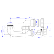 McAlpine SM10 1.5" Bath Trap No Overflow - Getplumb