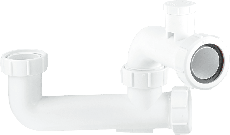 McAlpine SM10EV 1.5" Extended Silent Bath Trap No Overflow - Getplumb
