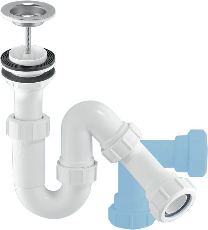 McAlpine SP10W 1.25" All One Basin Trap with Waste - Getplumb