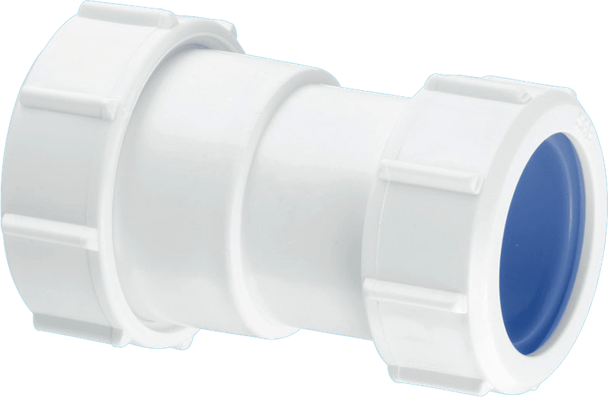 McAlpine ST28LISO 1.25" x 40mm Euro Straight Connector - Getplumb
