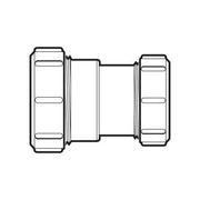McAlpine ST28M 1.25"x 1.5" Straight Connector - Getplumb