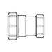 McAlpine ST28M 1.25"x 1.5" Straight Connector - Getplumb