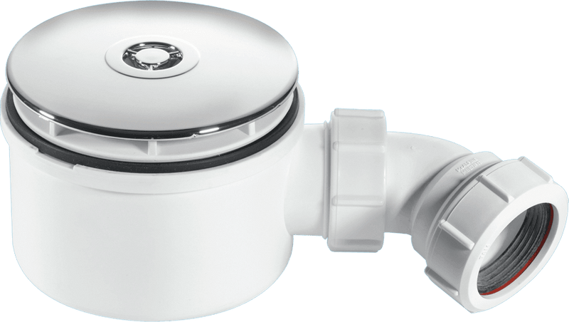 McAlpine ST90CB1070 90mm Shower Trap C/P Brass - Getplumb