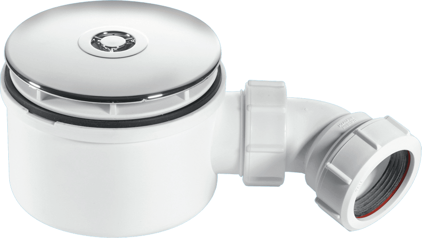 McAlpine ST90CB1070 90mm Shower Trap C/P Brass - Getplumb