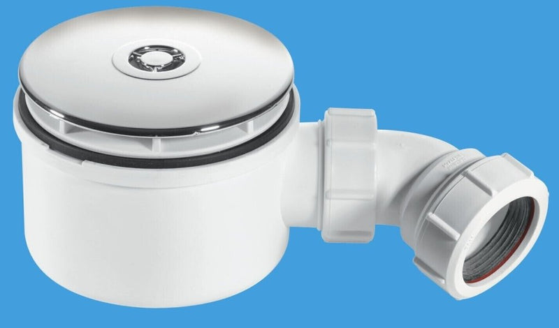 McAlpine ST90CP1070 Shower Trap C/P Plastic 90mm - Getplumb