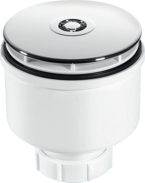 McAlpine ST90CP10V 90mm Vertical Shower Trap C/P Plastic - Getplumb