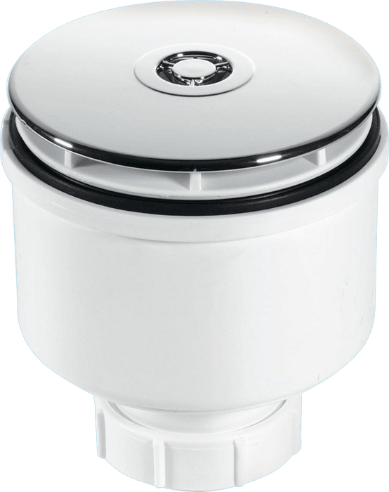 McAlpine ST90CP10V 90mm Vertical Shower Trap C/P Plastic - Getplumb