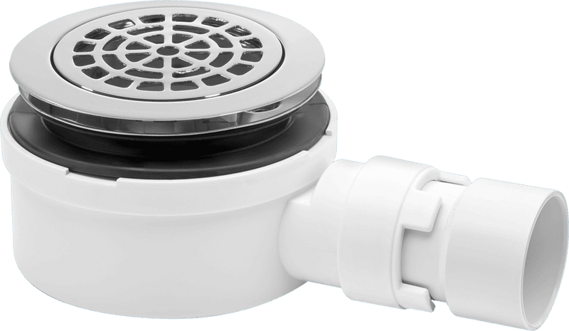 McAlpine ST90CPBP53 90mm Shower Trap C/P Brass - Getplumb