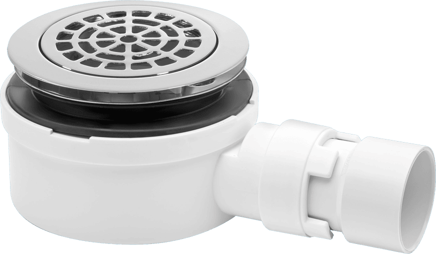 McAlpine ST90CPBP53 90mm Shower Trap C/P Brass - Getplumb