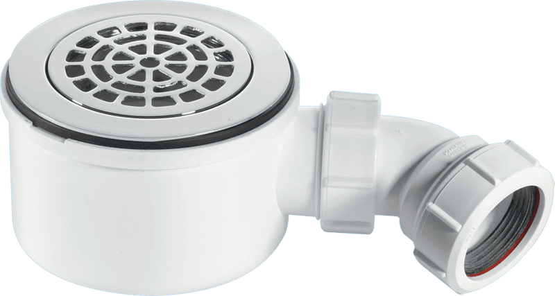 McAlpine ST90CPBP70 90mm Shower Trap C/P Brass - Getplumb