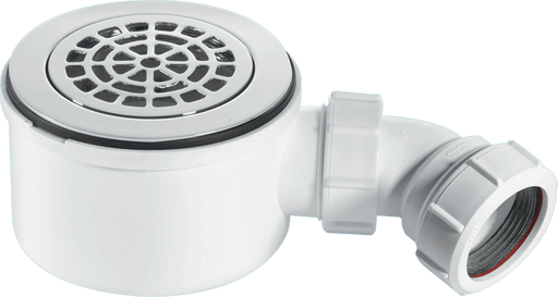 McAlpine ST90CPBP70 90mm Shower Trap C/P Brass - Getplumb