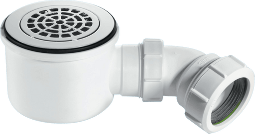 McAlpine ST90CPBPHP 90mm High Flow Shower Trap C/P Brass - Getplumb