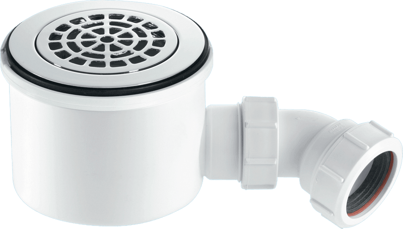 McAlpine ST90CPBPHP2 90mm Shower Trap C/P Brass - Getplumb