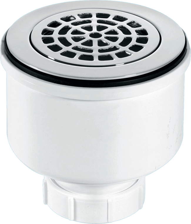 McAlpine ST90CPBPV 90mm Vertical Shower Trap C/P Brass - Getplumb
