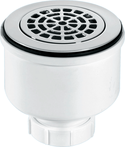 McAlpine ST90CPBPV 90mm Vertical Shower Trap C/P Brass - Getplumb