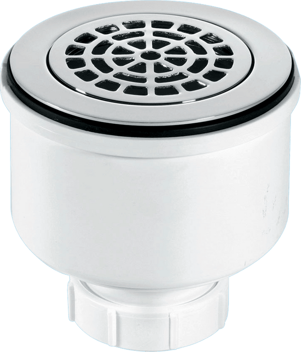McAlpine ST90CPBPV 90mm Vertical Shower Trap C/P Brass - Getplumb