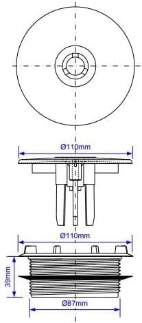McAlpine ST90WH1070 90mm Shower Trap White - Getplumb