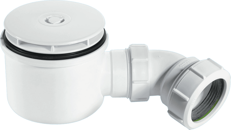 McAlpine ST90WH10HP 2" 90mm HiFlow Shower Trap White Flange - Getplumb