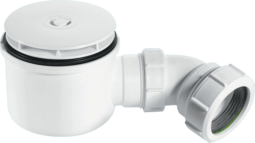 McAlpine ST90WH10HP 2" 90mm HiFlow Shower Trap White Flange - Getplumb