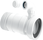 McAlpine Straight Flexible Pan Connector 1.25" Boss – WC - F23RV - Getplumb