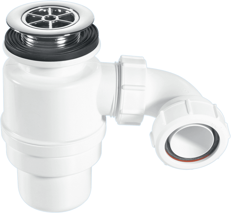 McAlpine STW10RB Grid Top Shower Trap C/P Brass - Getplumb